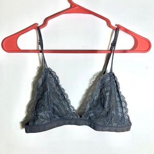 Gray Lace Bra